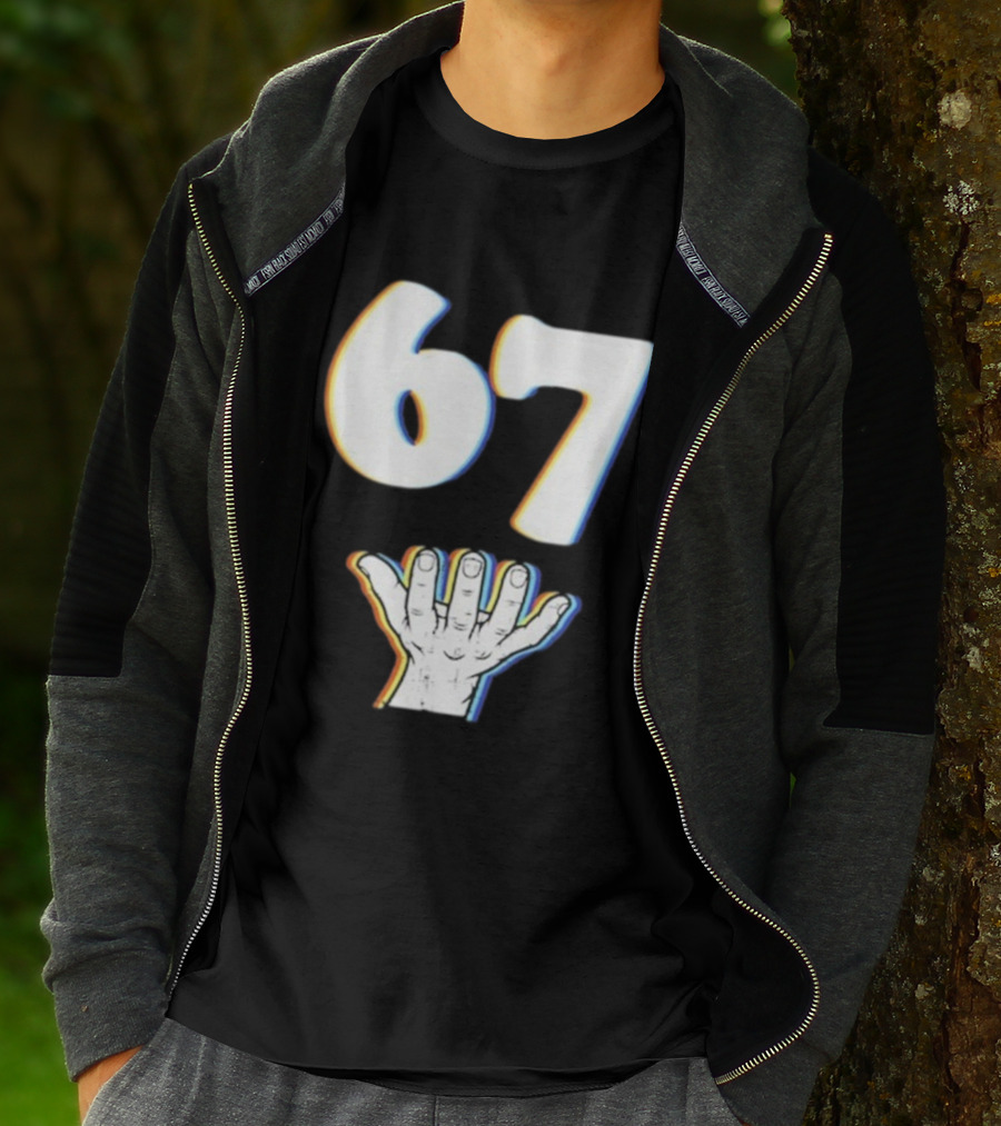 67 Meme Six Seven Hand Gesture T-Shirt
