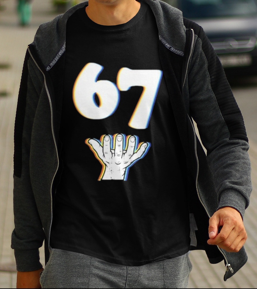 67 Meme Six Seven Hand Gesture T-Shirt