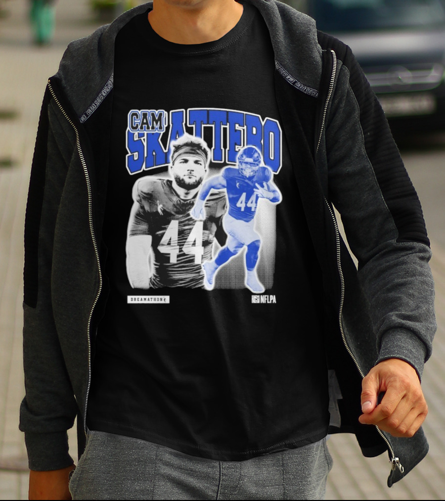CAM Skattebo NFLPA Dreamathon Football Player 44 T-Shirt