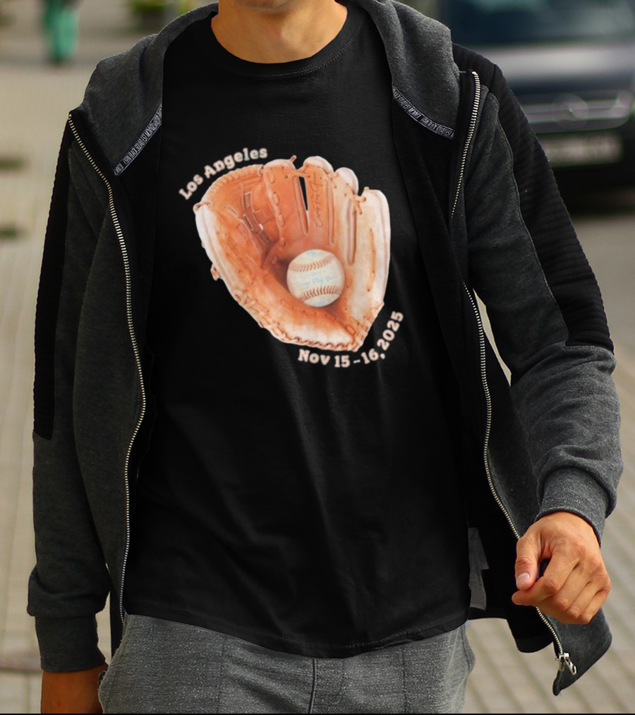 Camp Flog Gnaw Dodgers Stadium Nov 15 16 2025 Event Baseball Glove T-Shirt