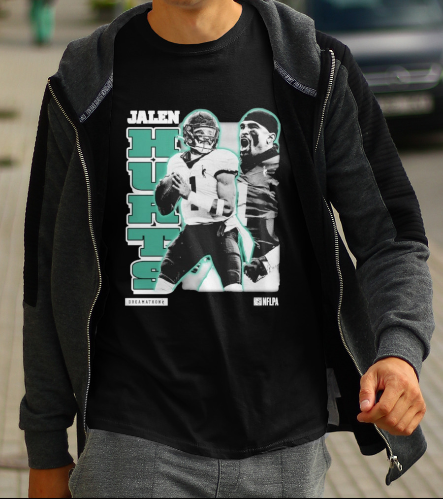 Jalen Hurts Dreamathon Philadelphia Eagles NFLPA Philly Football T-Shirt
