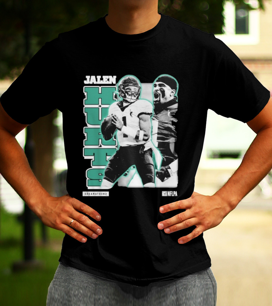 Jalen Hurts Dreamathon Philadelphia Eagles NFLPA Philly Football T-Shirt