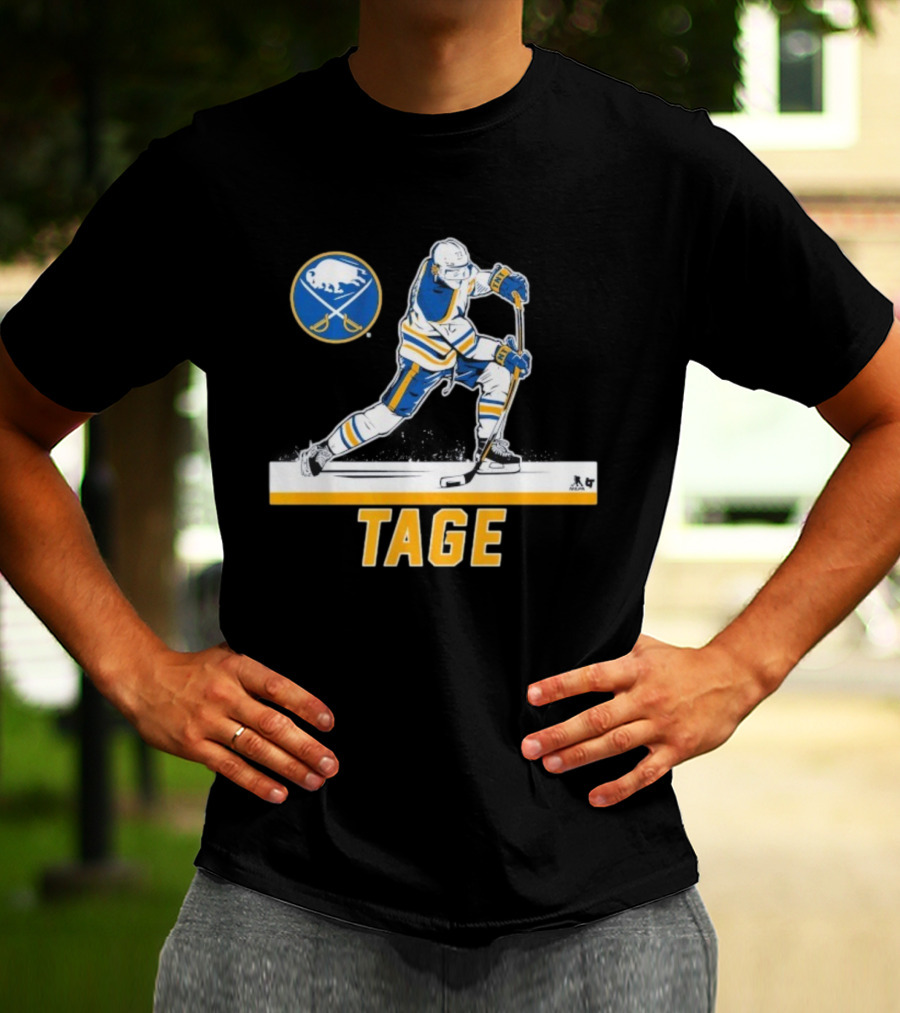 Tage Thompson Buffalo Sabres Hockey Action Art T-Shirt