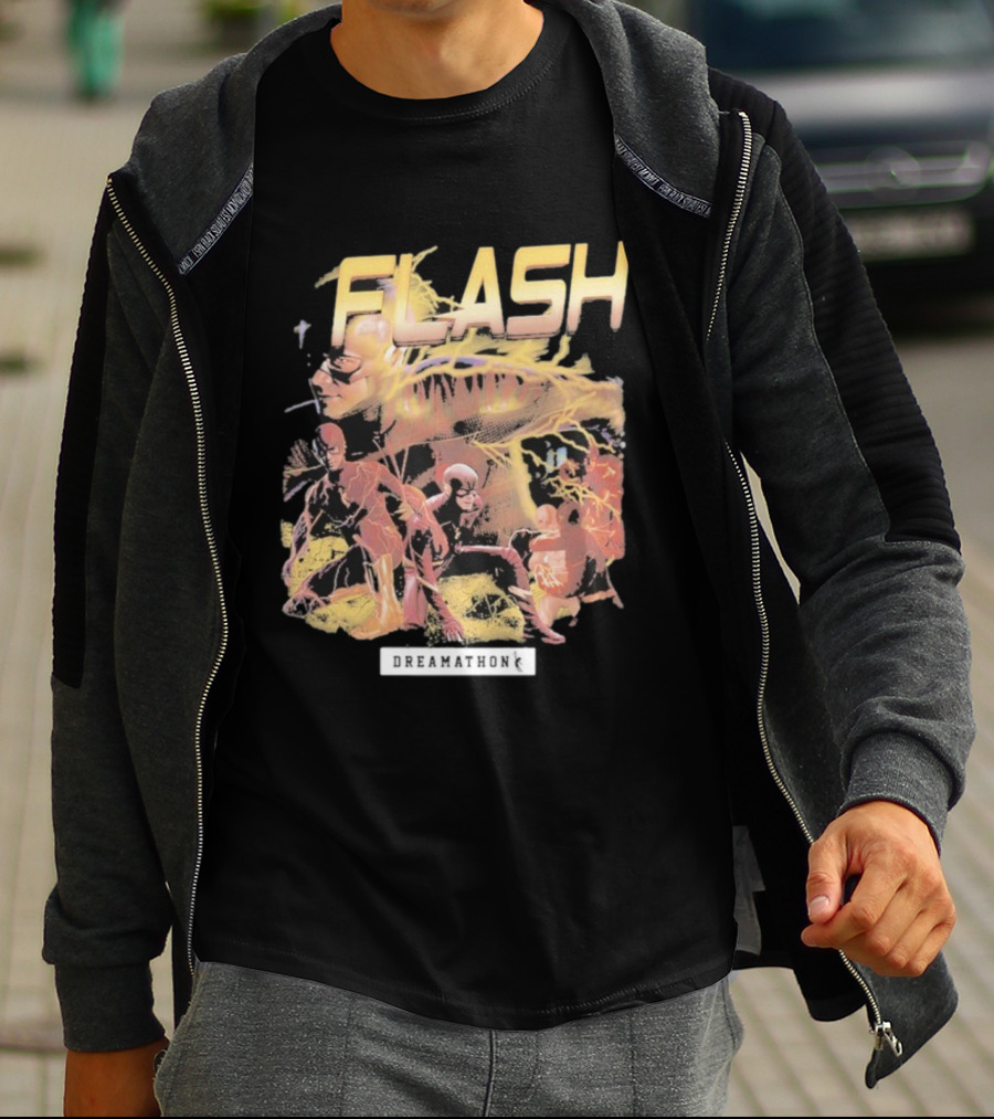 Flash Dreamathon Comic Heroes Lightning Collaboration T-Shirt
