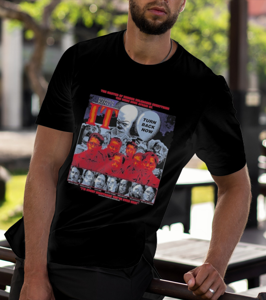 Stephen King's IT Turn Back Now The Master Of Horror Clown Nightmare T-Shirt