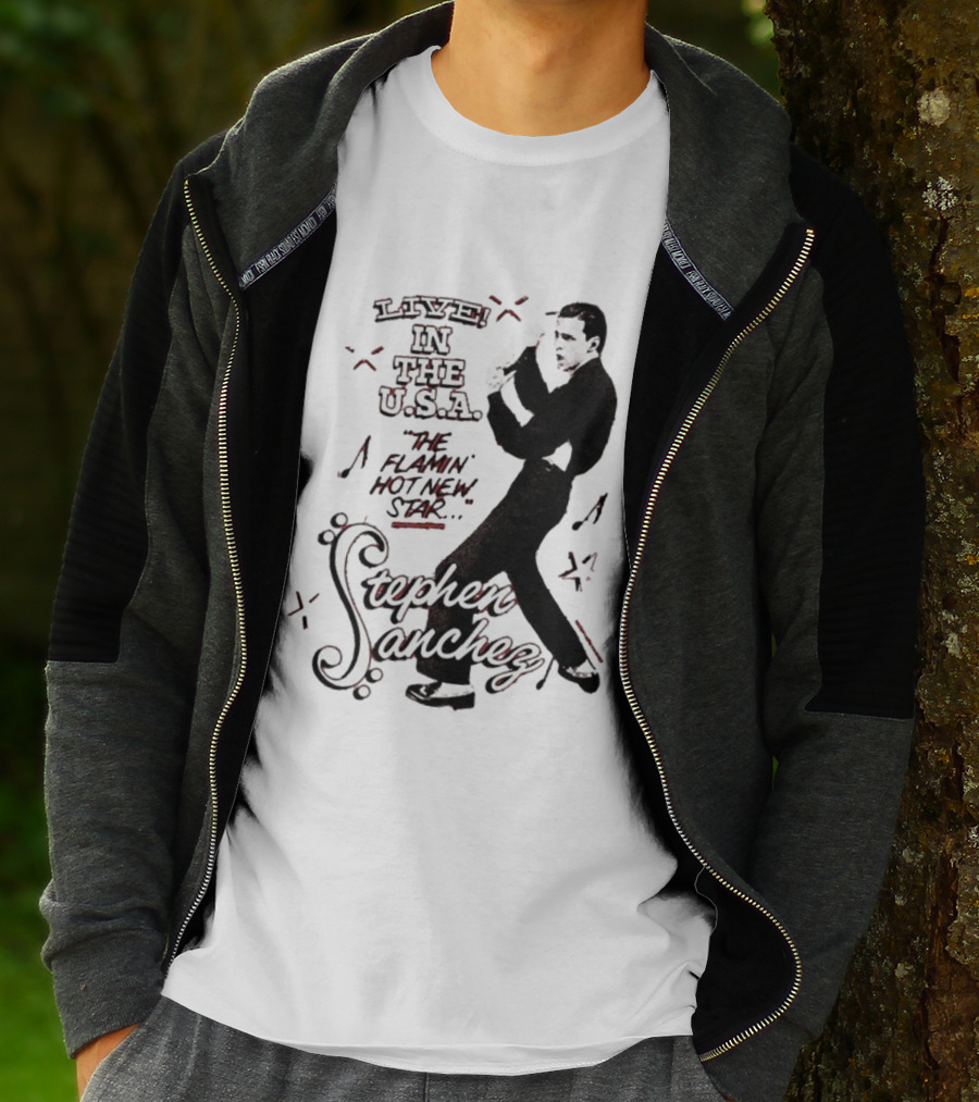 Stephen Sanchez Live In The USA Flamin’ Hot Star Retro Style T-Shirt