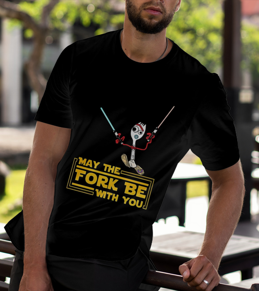 Forky May The Fork Be With You Star Wars Parody T-Shirt