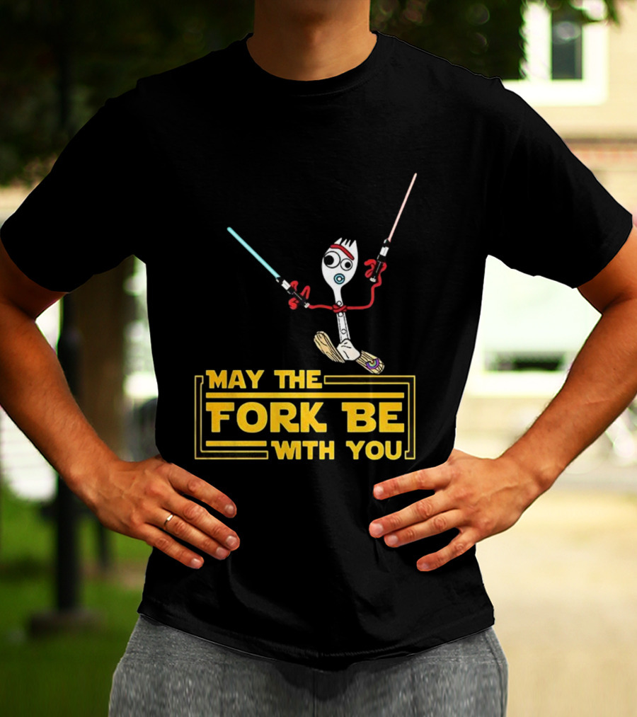 Forky May The Fork Be With You Star Wars Parody T-Shirt
