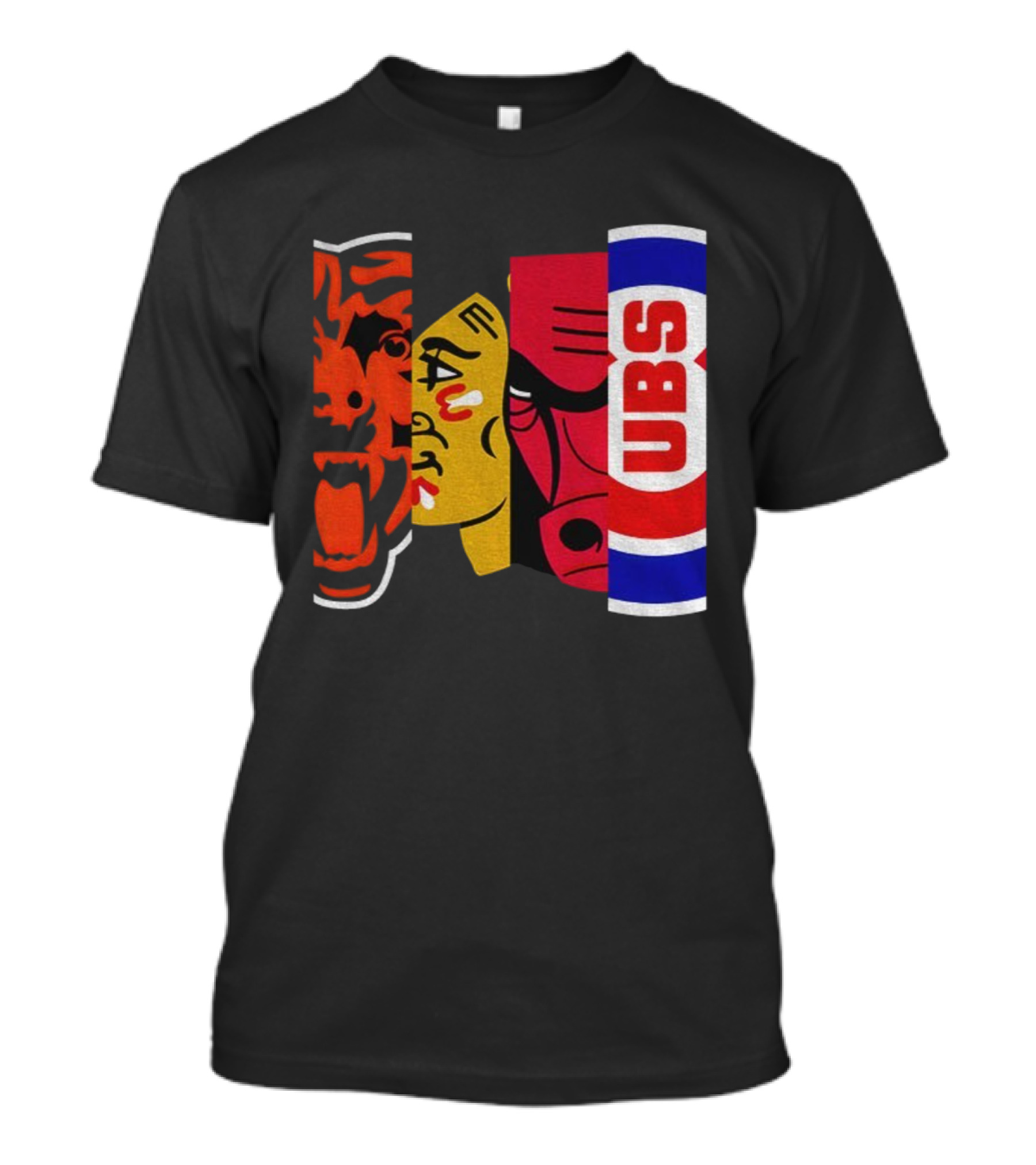 Chicago Bears Blackhawks Bulls Cubs 2025 T-Shirt