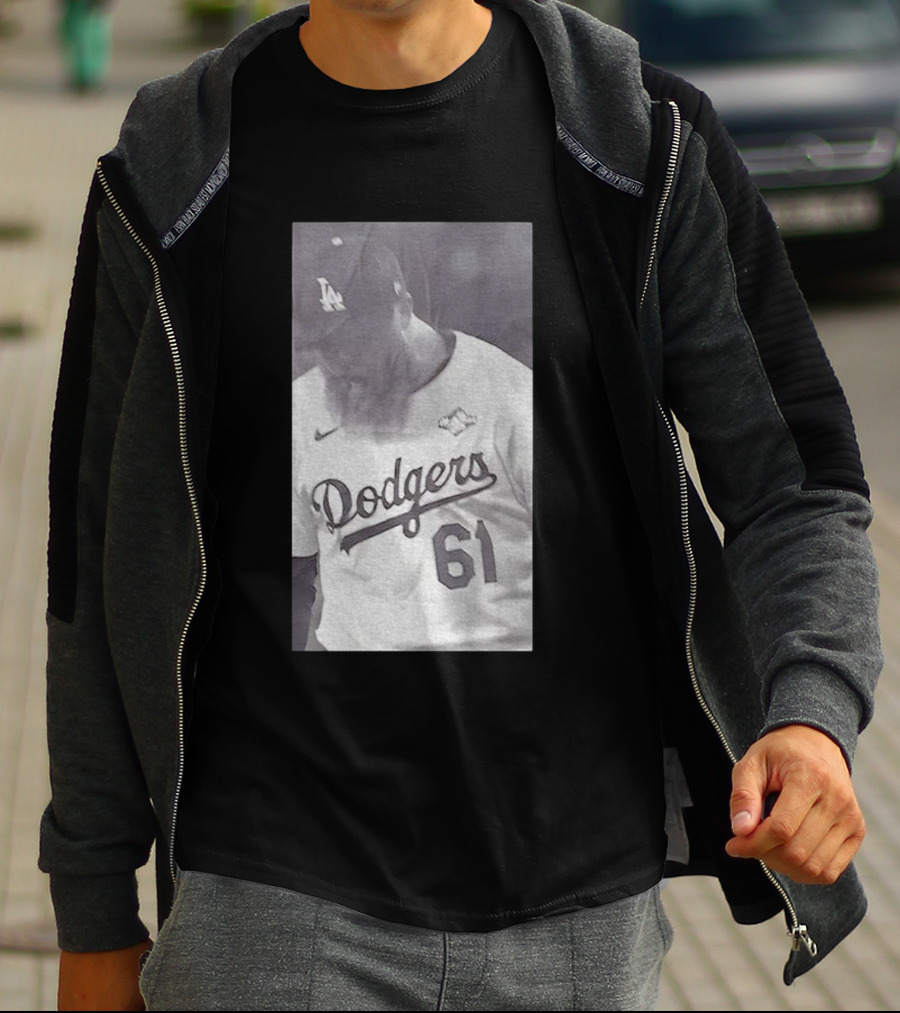 Will Klein 61 Los Angeles Dodgers MLB Baseball Vintage 2025 Commemorative Apparel T-Shirt