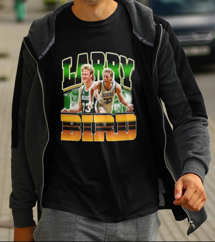 Christian Gonzalez Celtics Larry Bird Basketball Legend 33 T-Shirt