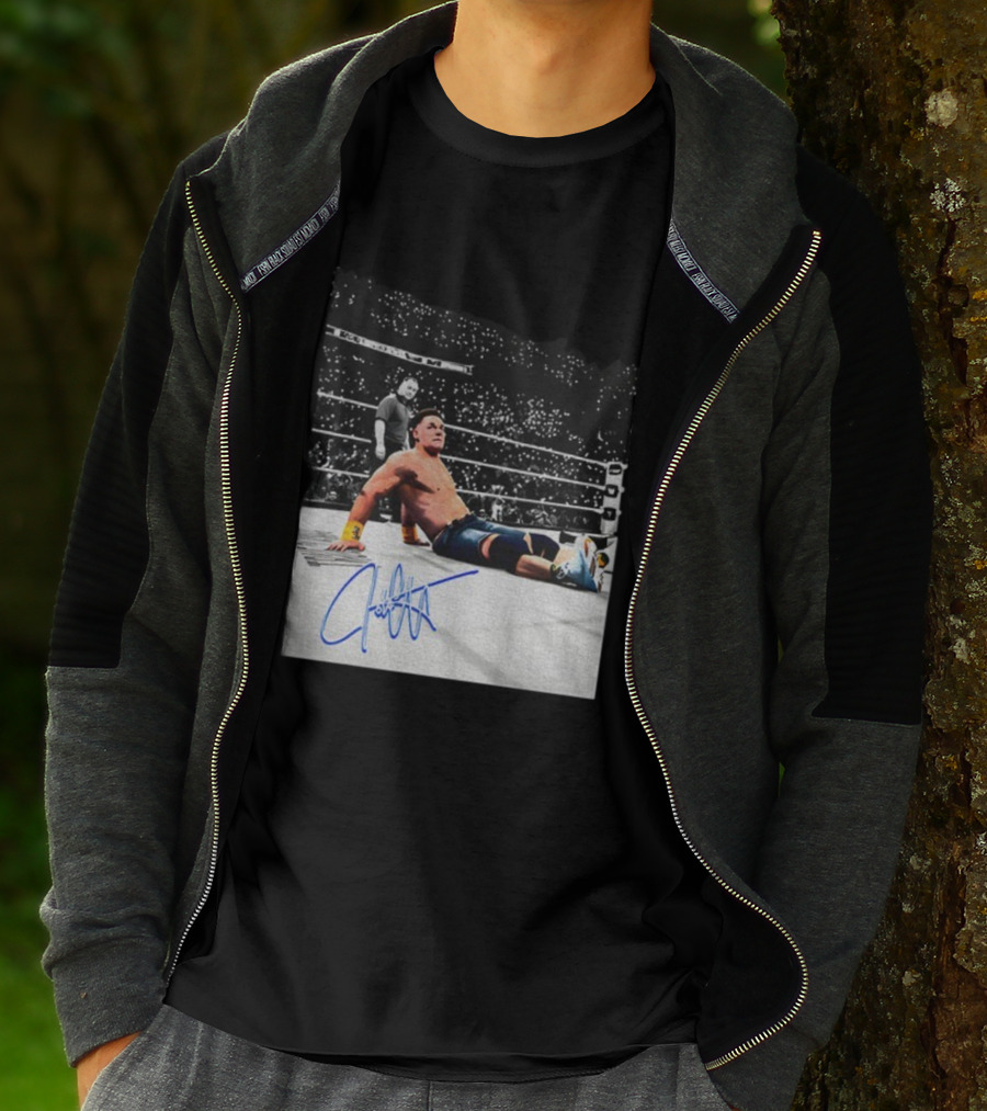 John Cena Autograph Grand-Slam Champion The Last Time Is Now WWE 2025 T-Shirt