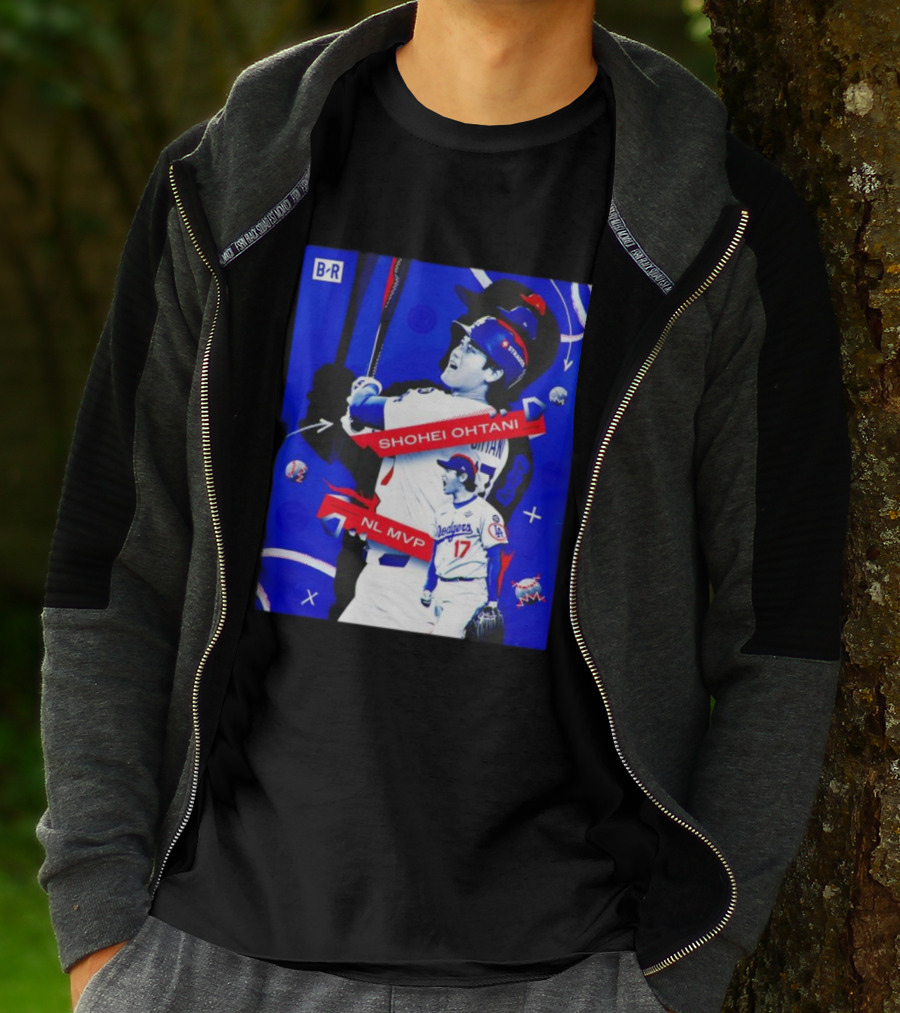 Shohei Ohtani Number 17 NL MVP Dodgers Theme T-Shirt