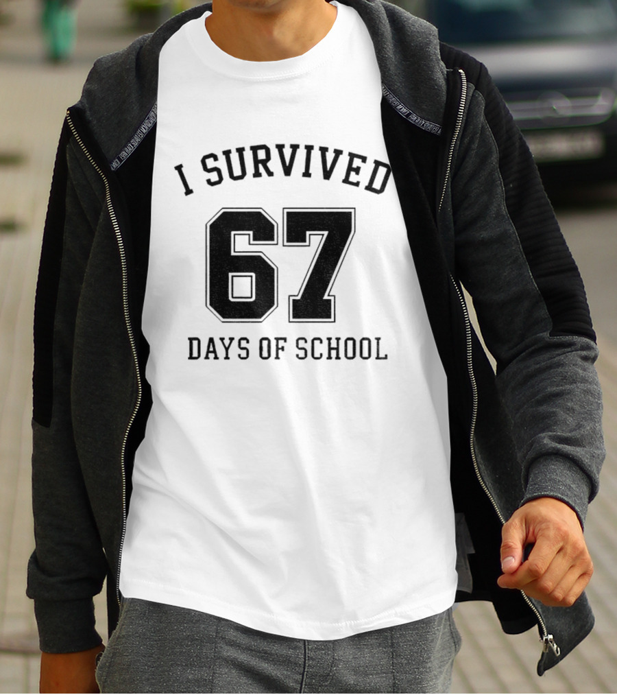 I Survived 67 Days Of School Graduation Achievement T-Shirt