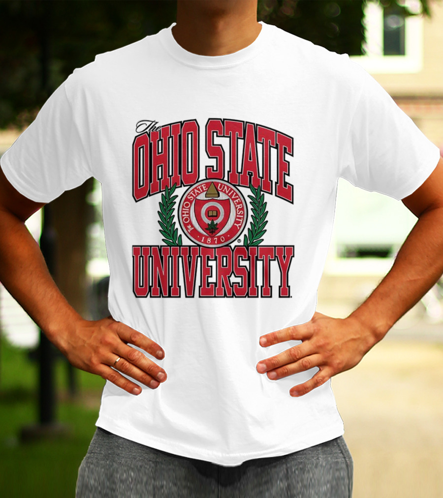 The Ohio State University 1870 Seal With Laurel Leaves T-Shirt