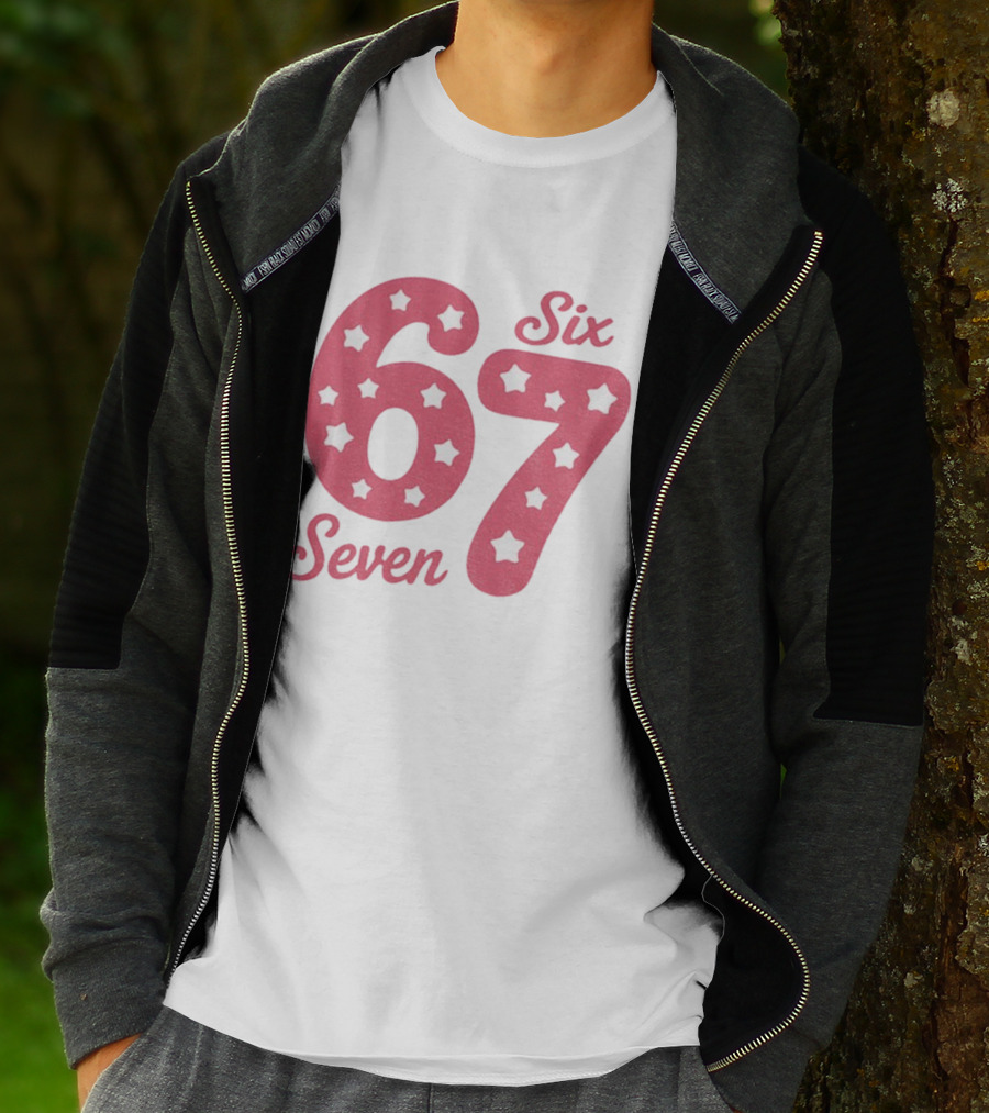 Six Seven 67 Pink Stars T-Shirt