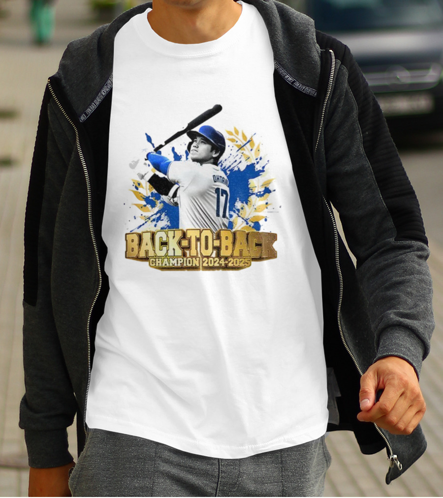 Shohei Ohtani Back-To-Back Champion 2024-2025 Dodgers MVP T-Shirt