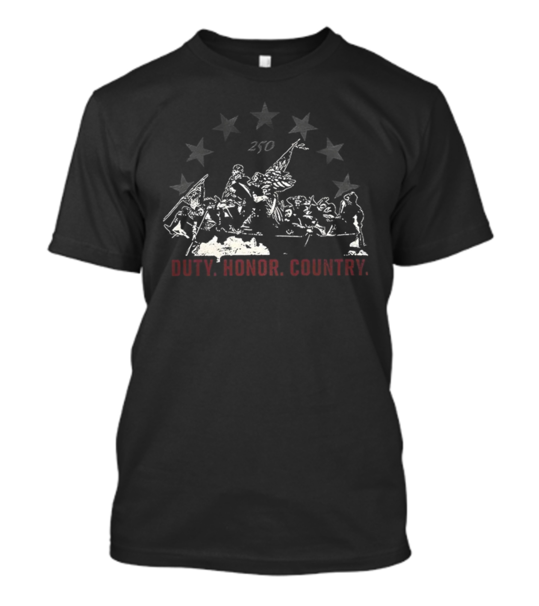 250th Anniversary Duty Honor Country Stars And Soldiers T-Shirt