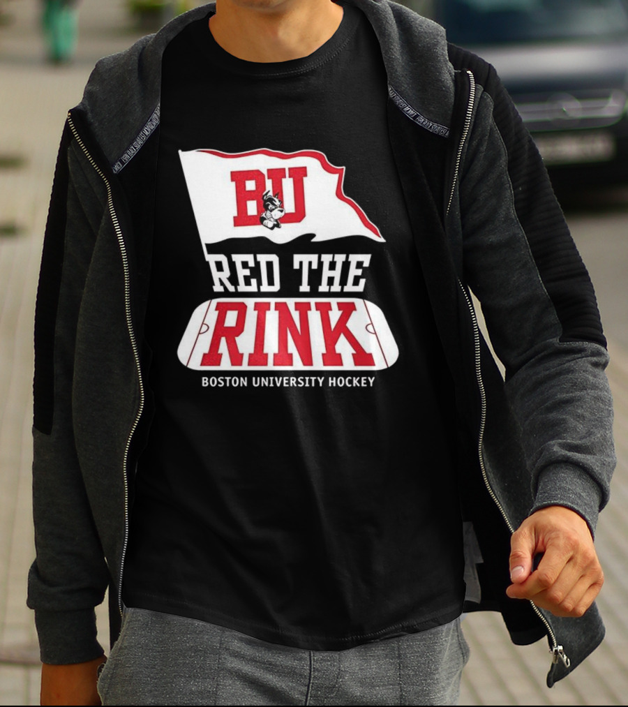 Boston University Hockey BU Red The Rink Event T-Shirt