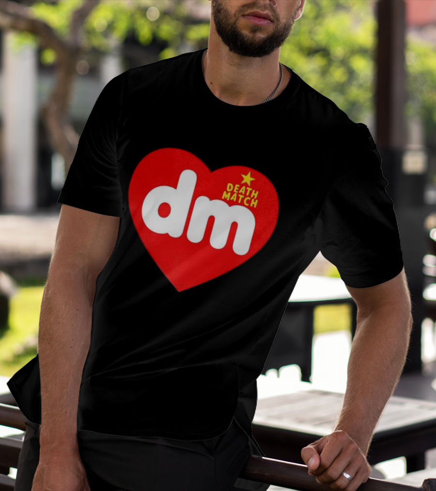 DM DeathMatch Heart Beanbag Bear T-Shirt