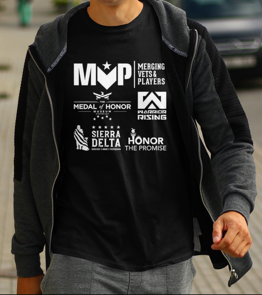 Merging Vets And Players Medal Of Honor Museum Warrior Rising Sierra Delta Honor The Promise T-Shirt