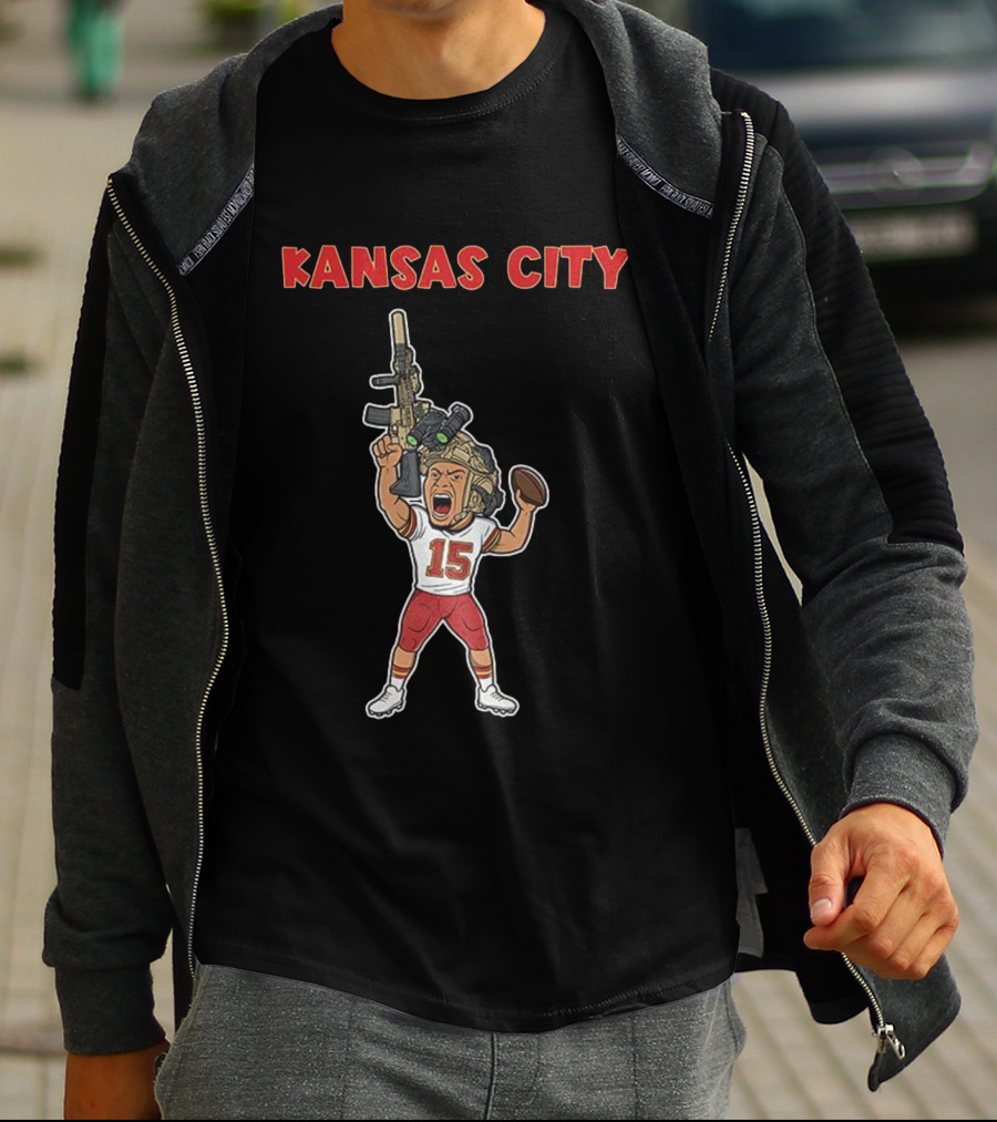 Patrick Mahomes Kansas City Chiefs Soldier Football T-Shirt