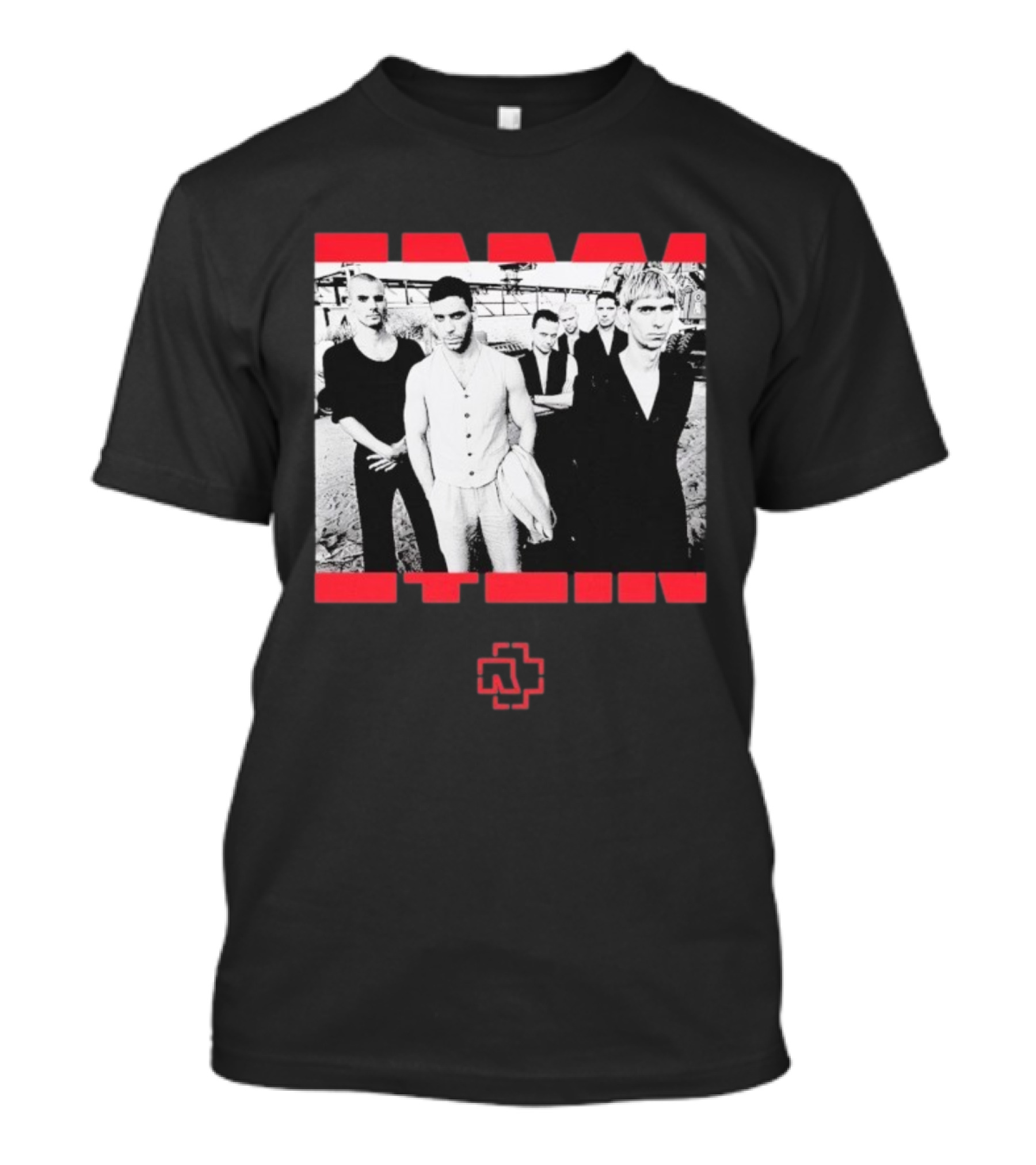 Rammstein Herzeleid XXXIII Band Photo Red Bracket T-Shirt