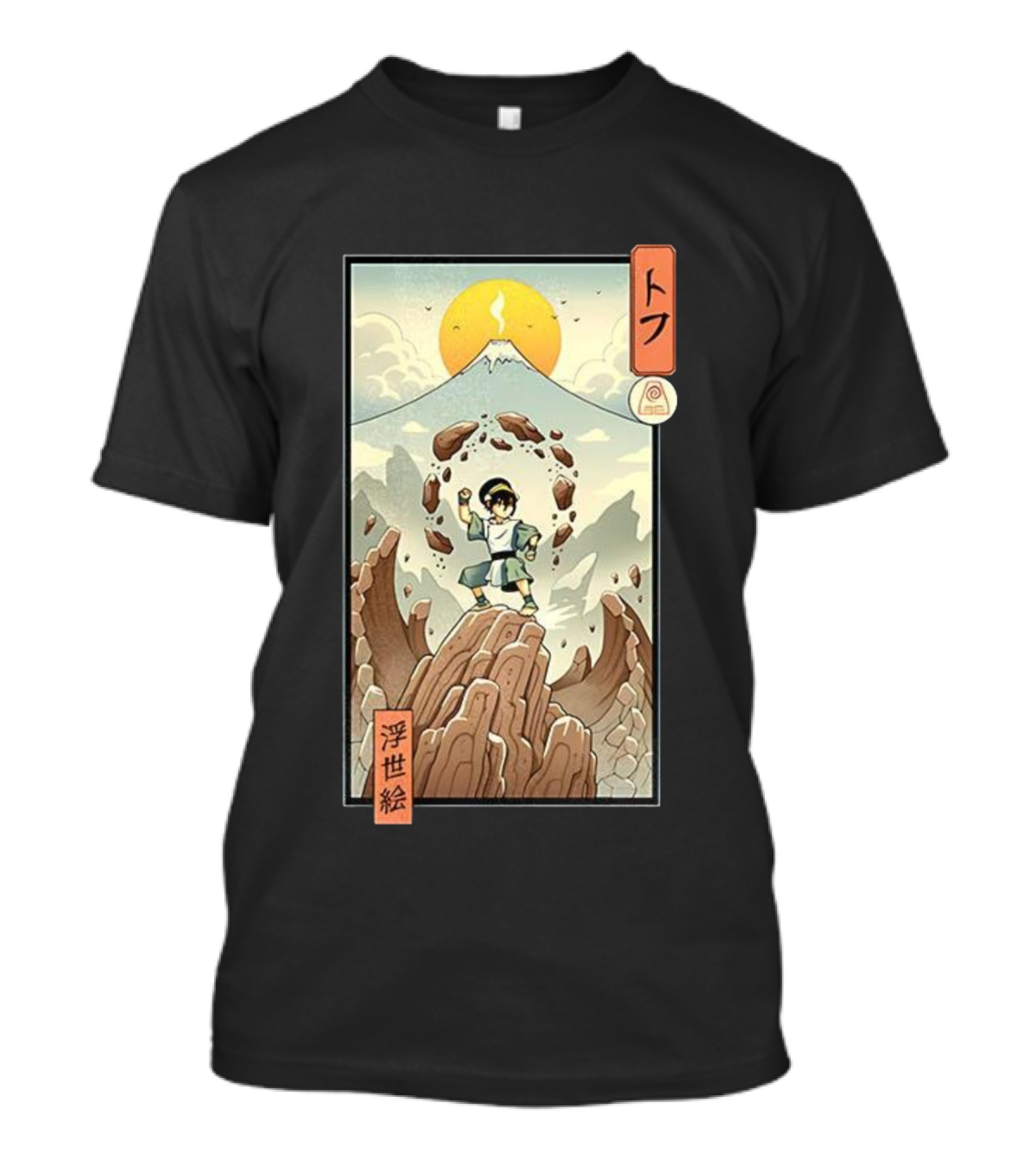 Toph Earth Nomad Ukiyo-e Japanese Style Avatar The Last Airbender T-Shirt