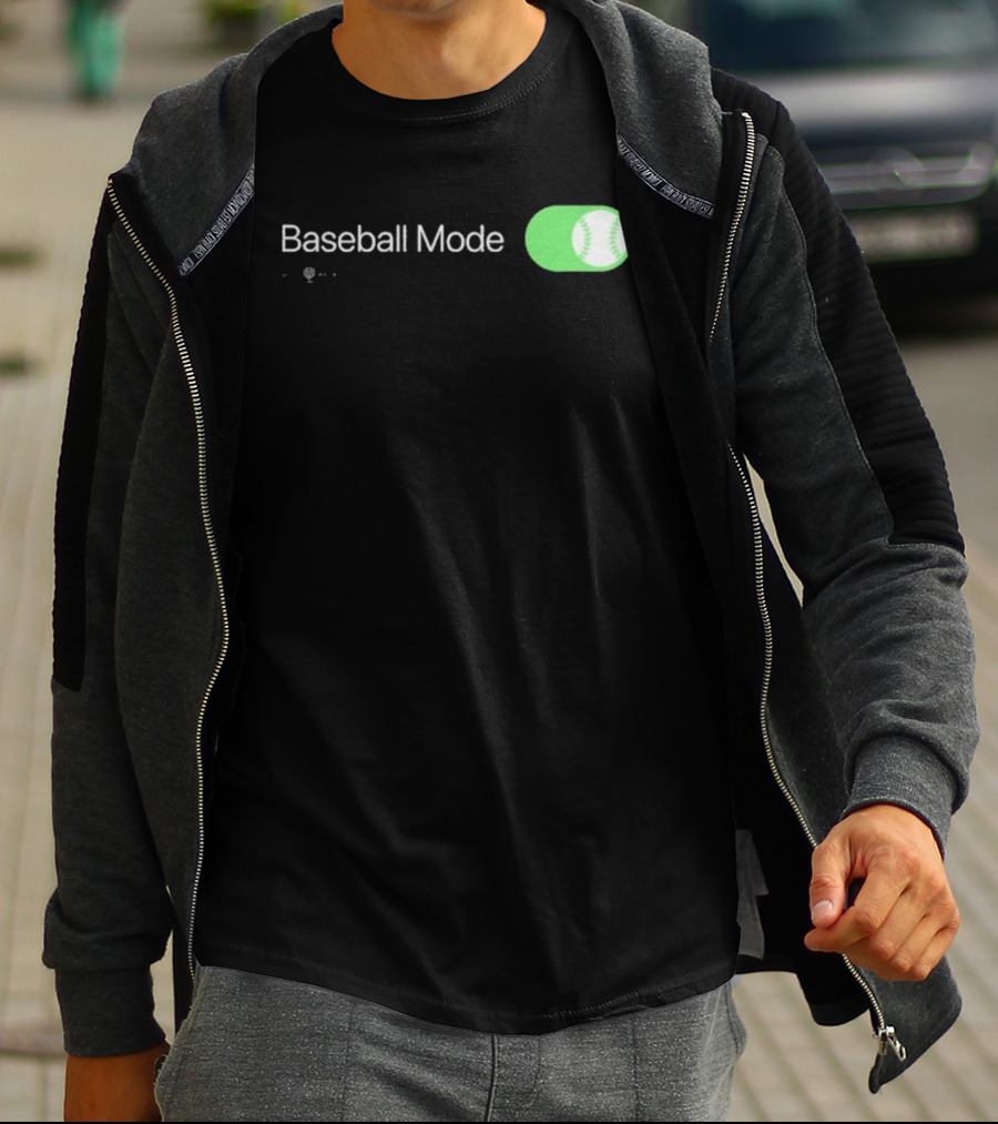 Baseball Mode Switch On With Ball Icon T-Shirt