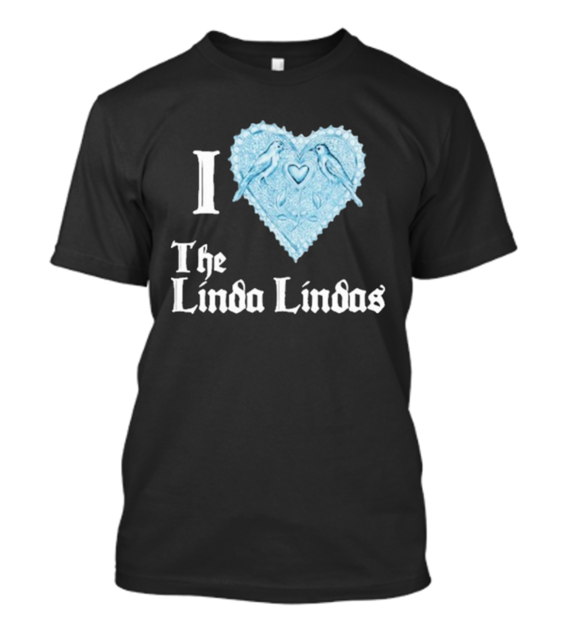I Love The Linda Lindas Heart With Birds T-Shirt