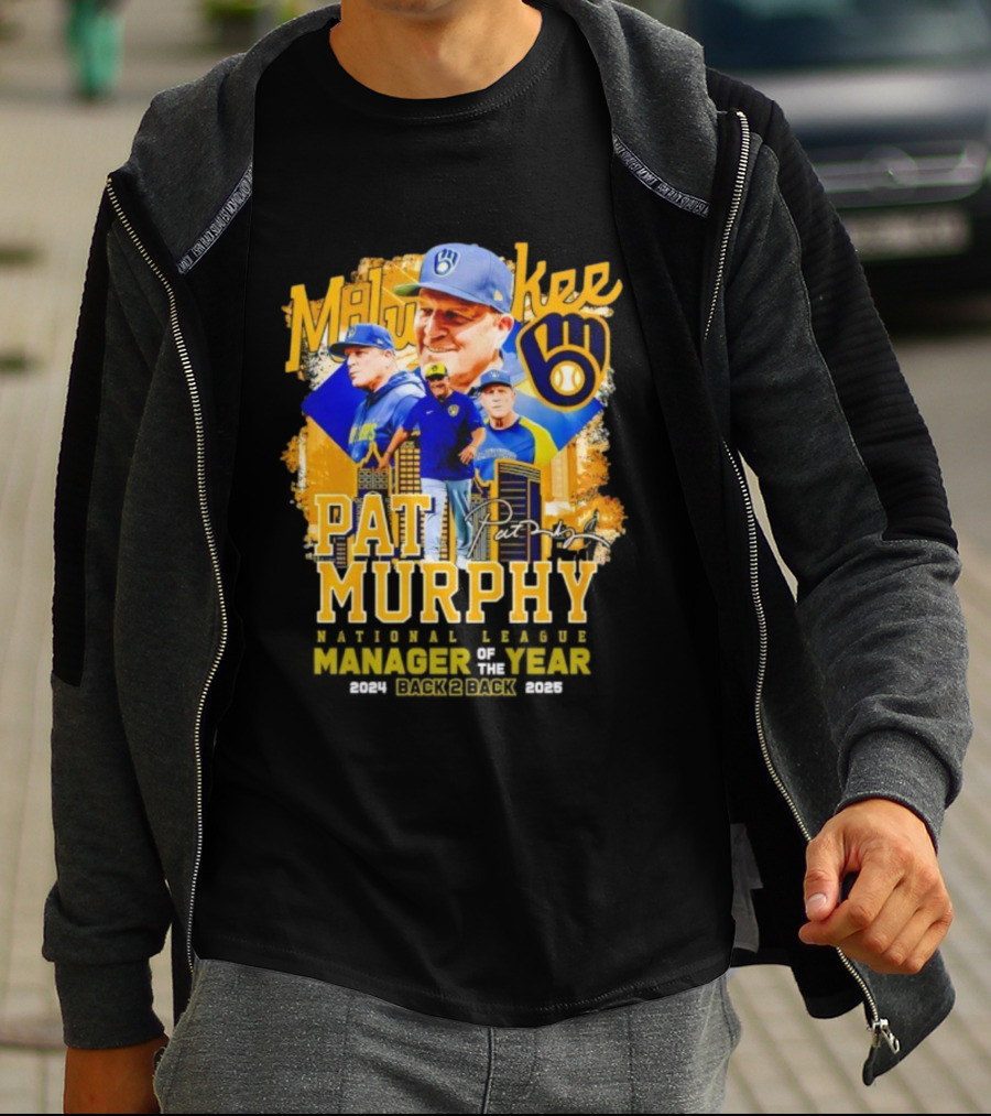 Milwaukee Brewers Pat Murphy Manager Of The Year 2025 T-Shirt