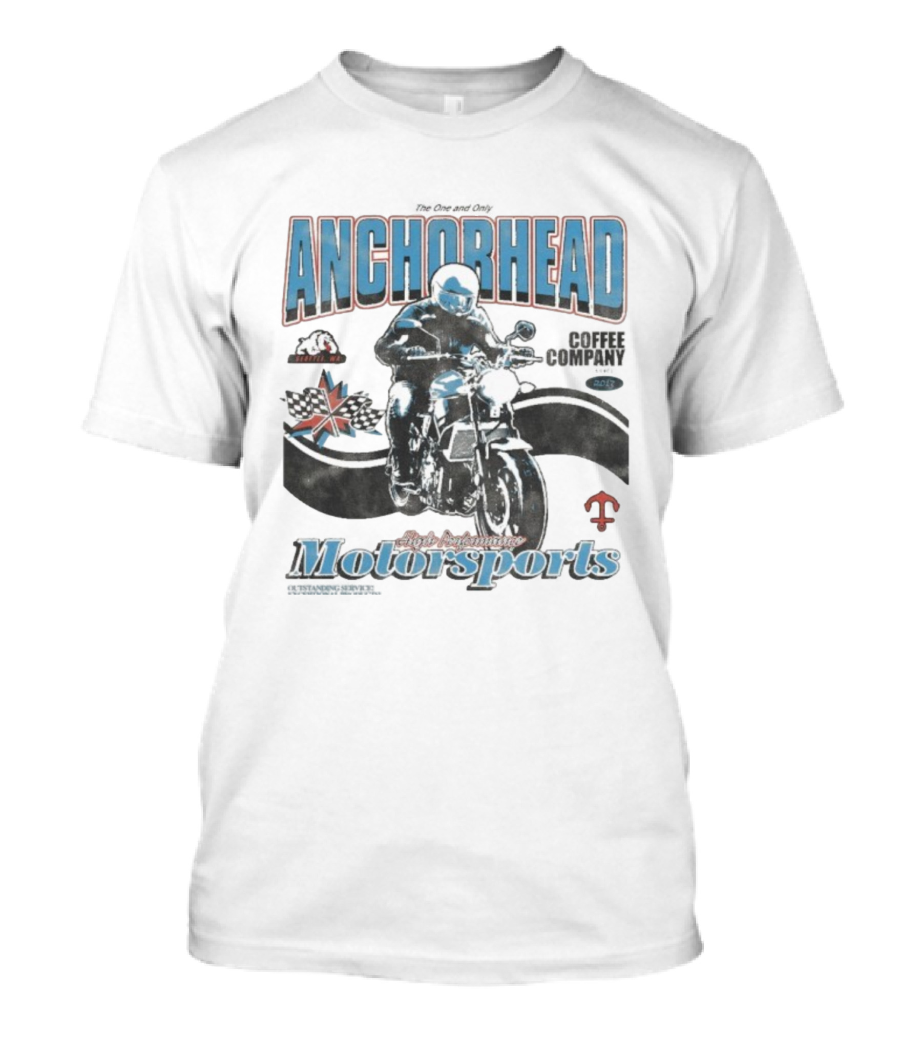 Anchorhead Motorsports High Performance Life The One And Only 2023 Racing Union Jack Checkered Flags T-Shirt