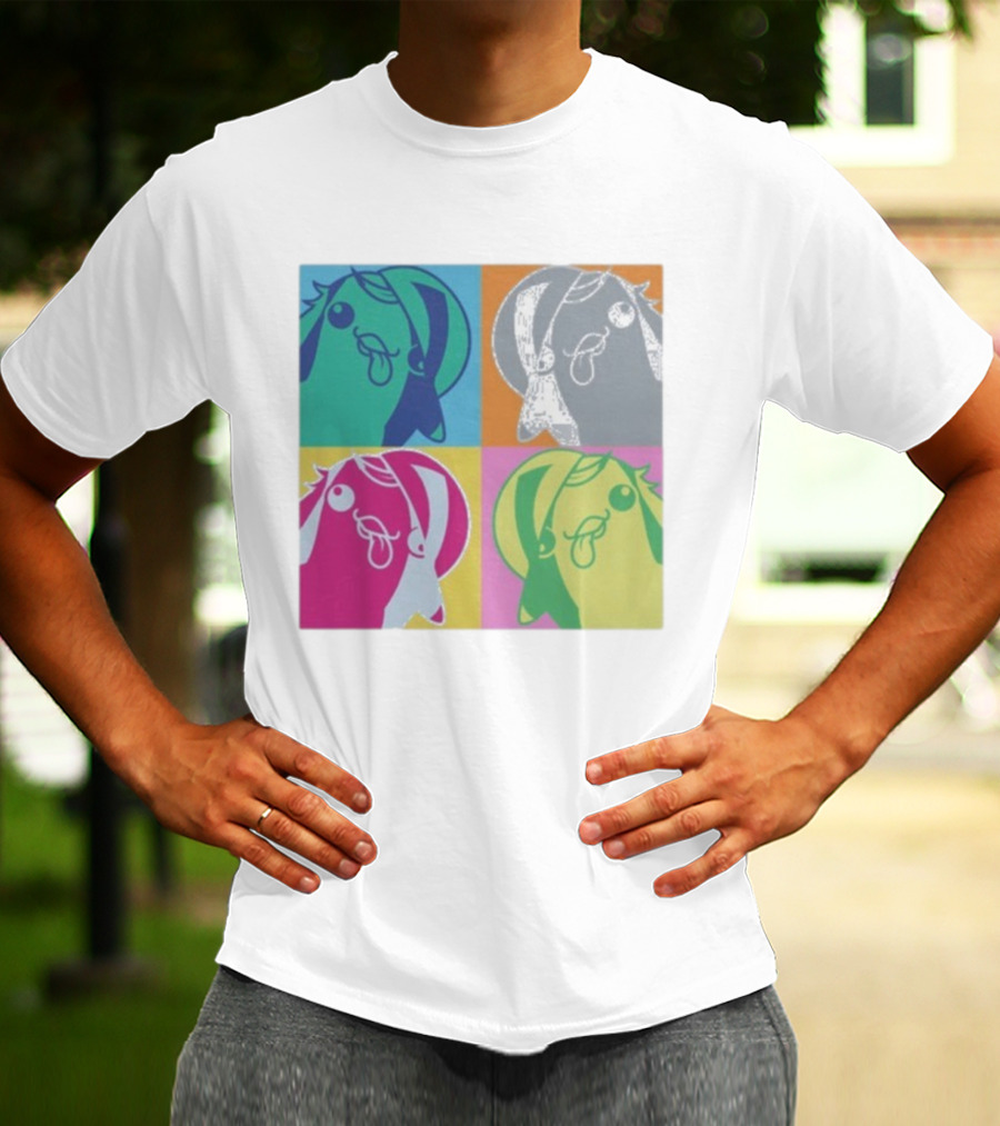 Bird650 Derp Colorful Pop Art Quad T-Shirt