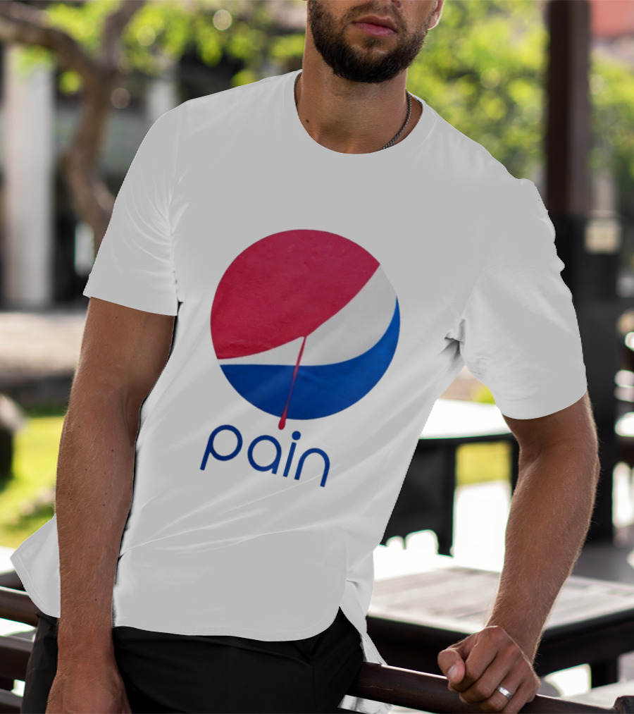 Pain Pepsi Dripping Circle Parody T-Shirt