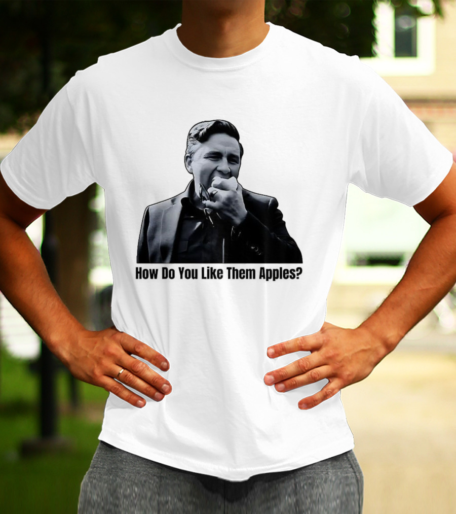 Pierre Poilievre Eating Apple Meme How Do You Like Them Apples T-Shirt