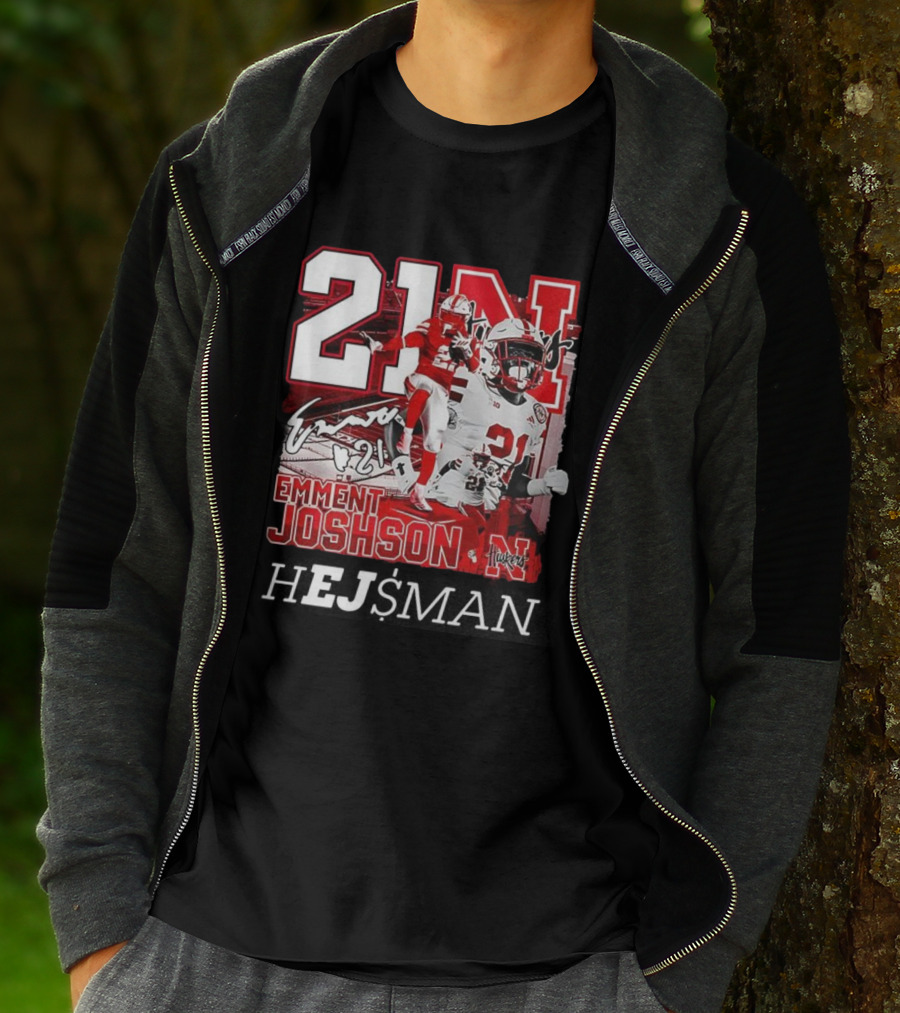 Emmett Johnson Nebraska Cornhuskers 21 Football Huskers Signature 21N T-Shirt