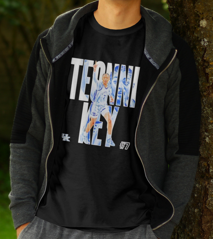 Teonni Key Kentucky Wildcats #7 Women’s Basketball NCAA UK Logo T-Shirt