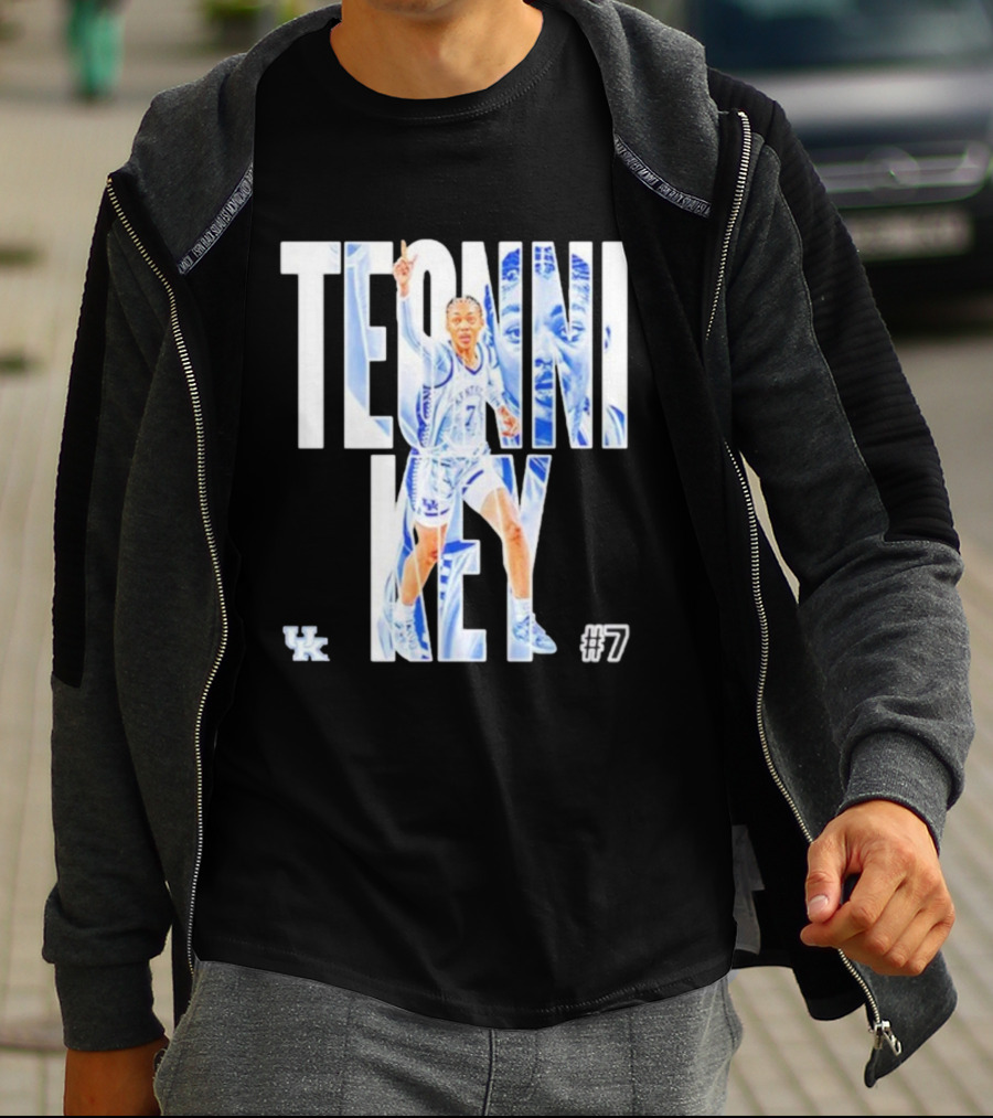 Teonni Key Kentucky Wildcats #7 Women’s Basketball NCAA UK Logo T-Shirt