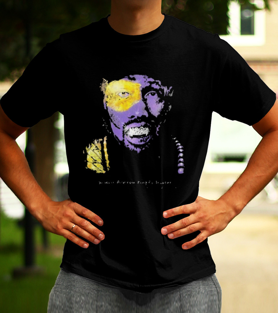 Bobby Digital Vs RZA Wu-Tang Clan Portrait Yellow Purple T-Shirt