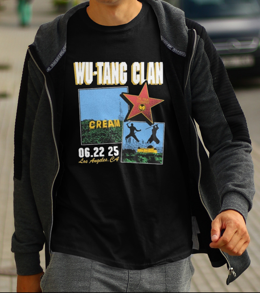 WU-TANG CLAN CREAM THE FINAL CHAMBER TOUR 06.22 25 LOS ANGELES CA T-Shirt