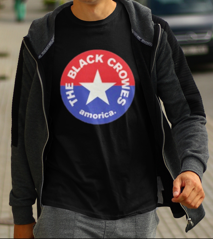 The Black Crowes Amorica Star Circle Emblem T-Shirt