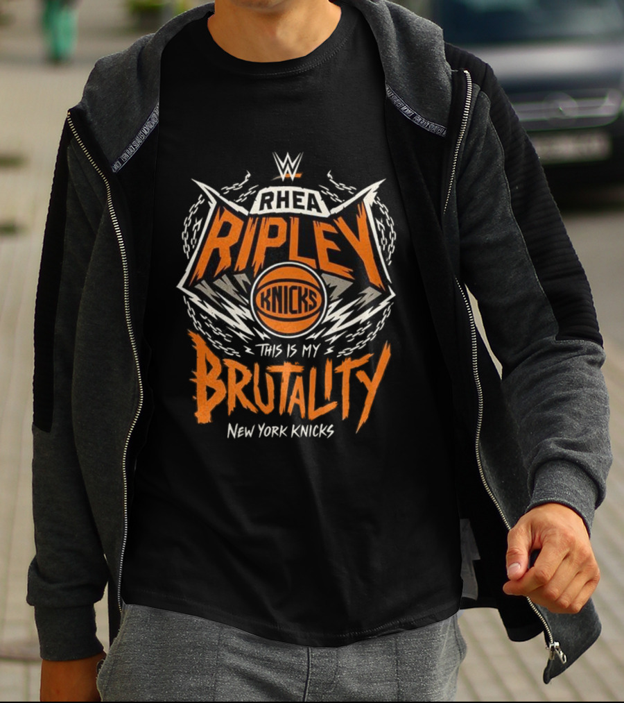 Rhea Ripley WWE Knicks This Is My Brutality New York Knicks T-Shirt