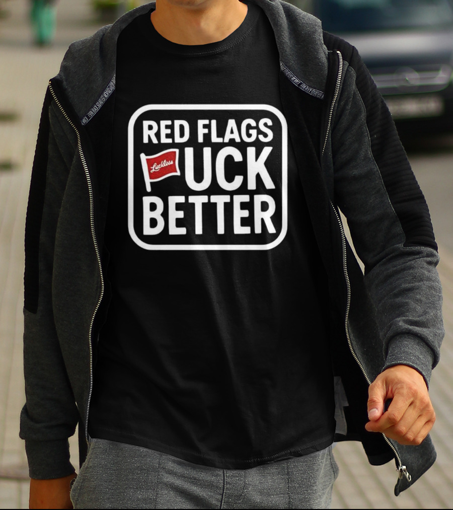 Red Flags Lucky Strike UCK Better T-Shirt