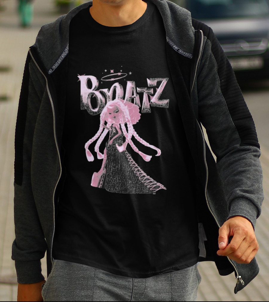 Bratz Character Anniversary Fashion Graphic With Halo And Stars T-Shirt