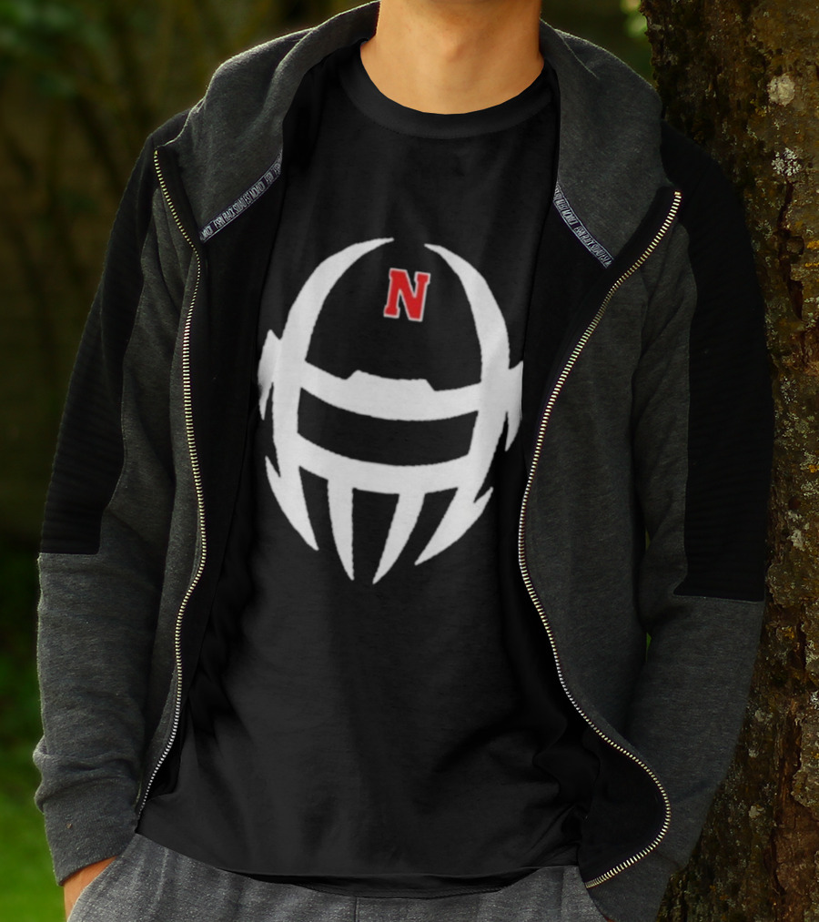 Coach Matt Rhule Nebraska Cornhuskers N Helmet T-Shirt