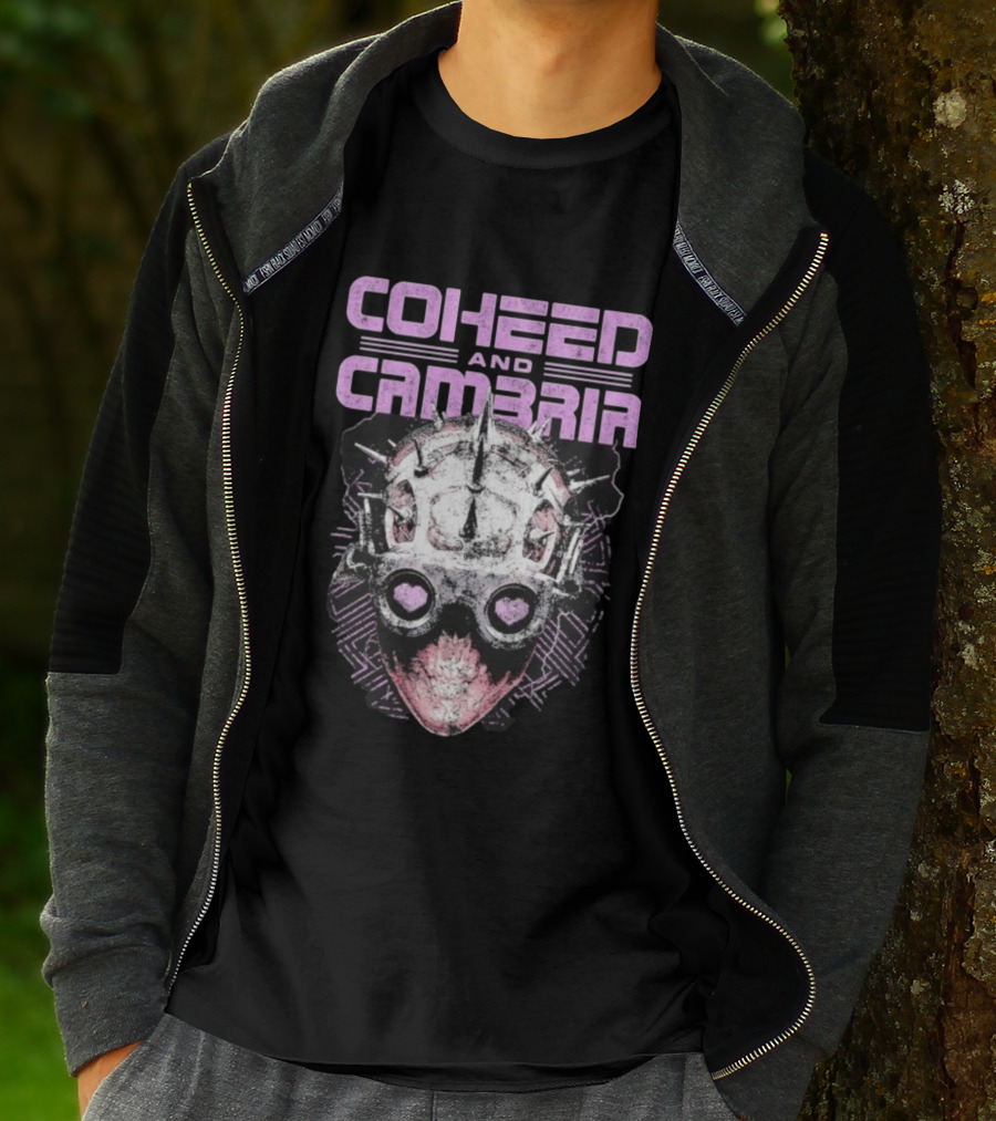 Coheed And Cambria Spiked Mask Heart Eyes T-Shirt