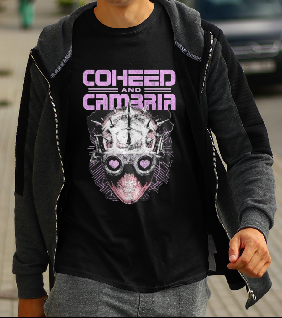 Coheed And Cambria Spiked Mask Heart Eyes T-Shirt