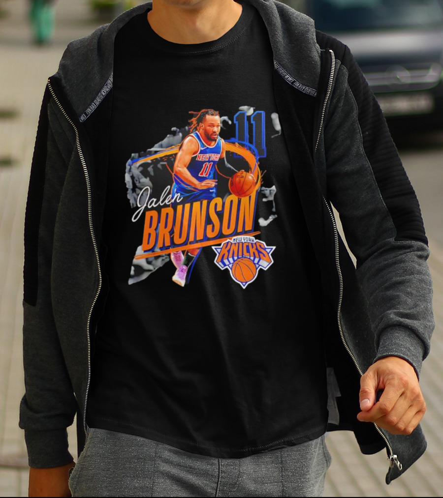 Jalen Brunson New York Knicks 11 Basketball Player T-Shirt