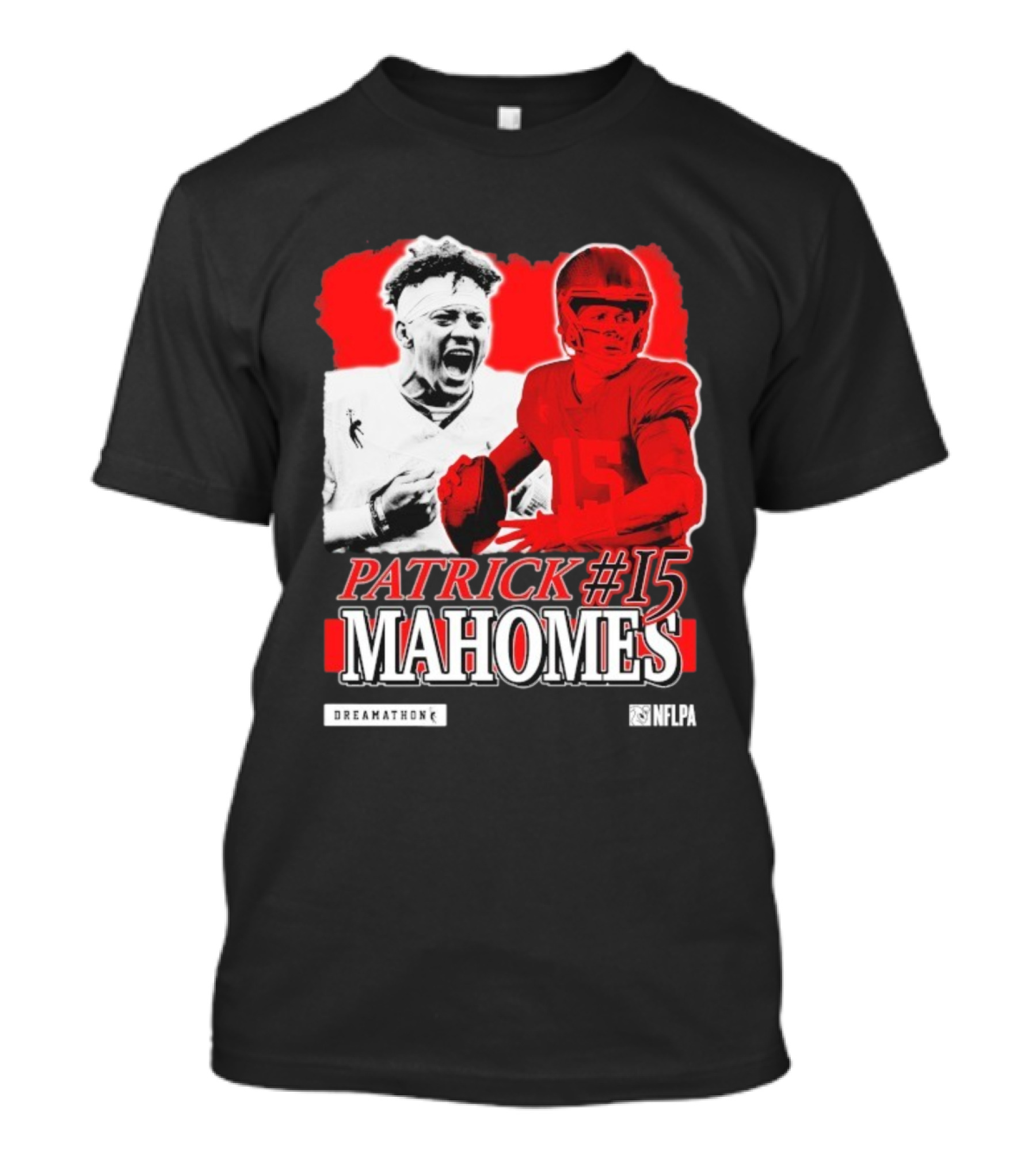 Patrick Mahomes #15 Dreamathon Red Football Legend T-Shirt