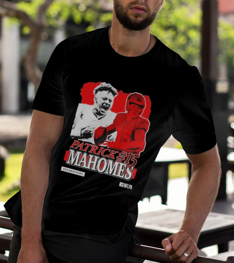 Patrick Mahomes #15 Dreamathon Red Football Legend T-Shirt